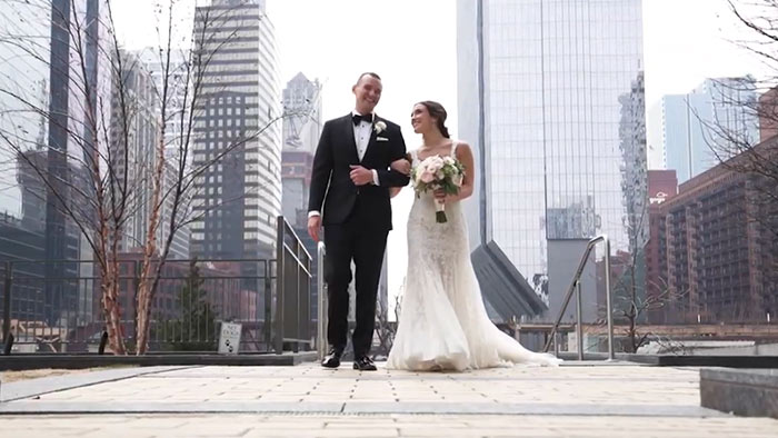 Elise + Michael | Chicago Wedding Videography at the Holiday Inn Mart Plaza